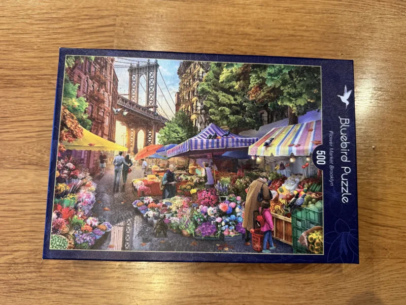 Bluebird puzzle, Flower Market Brooklyn, 500